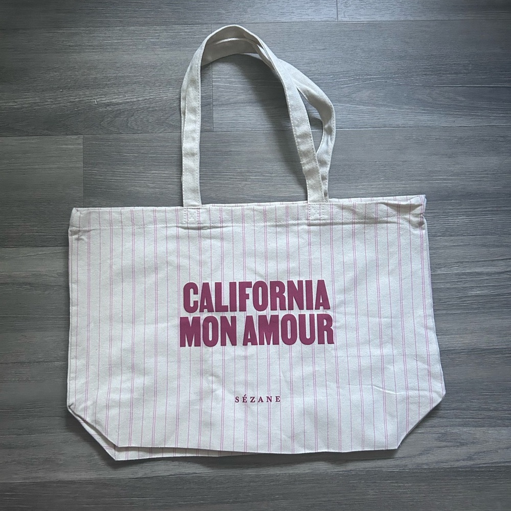 Sezane California Mon Amour Tote Bag